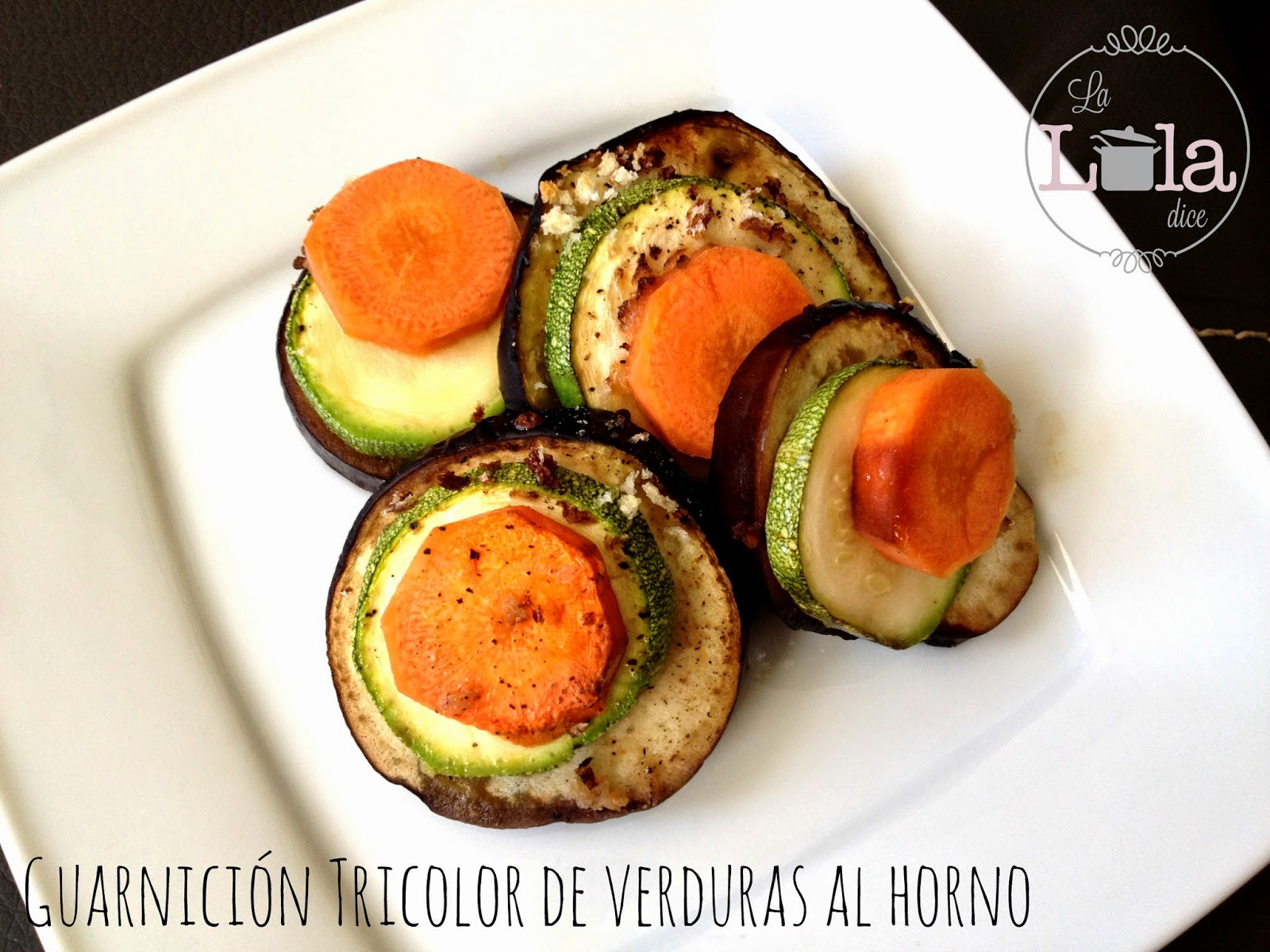 Guarnición Tricolor De Verduras Al Horno
