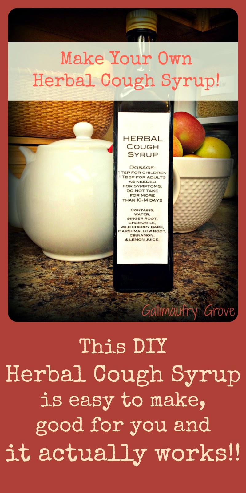 DIY Herbal Cough Syrup