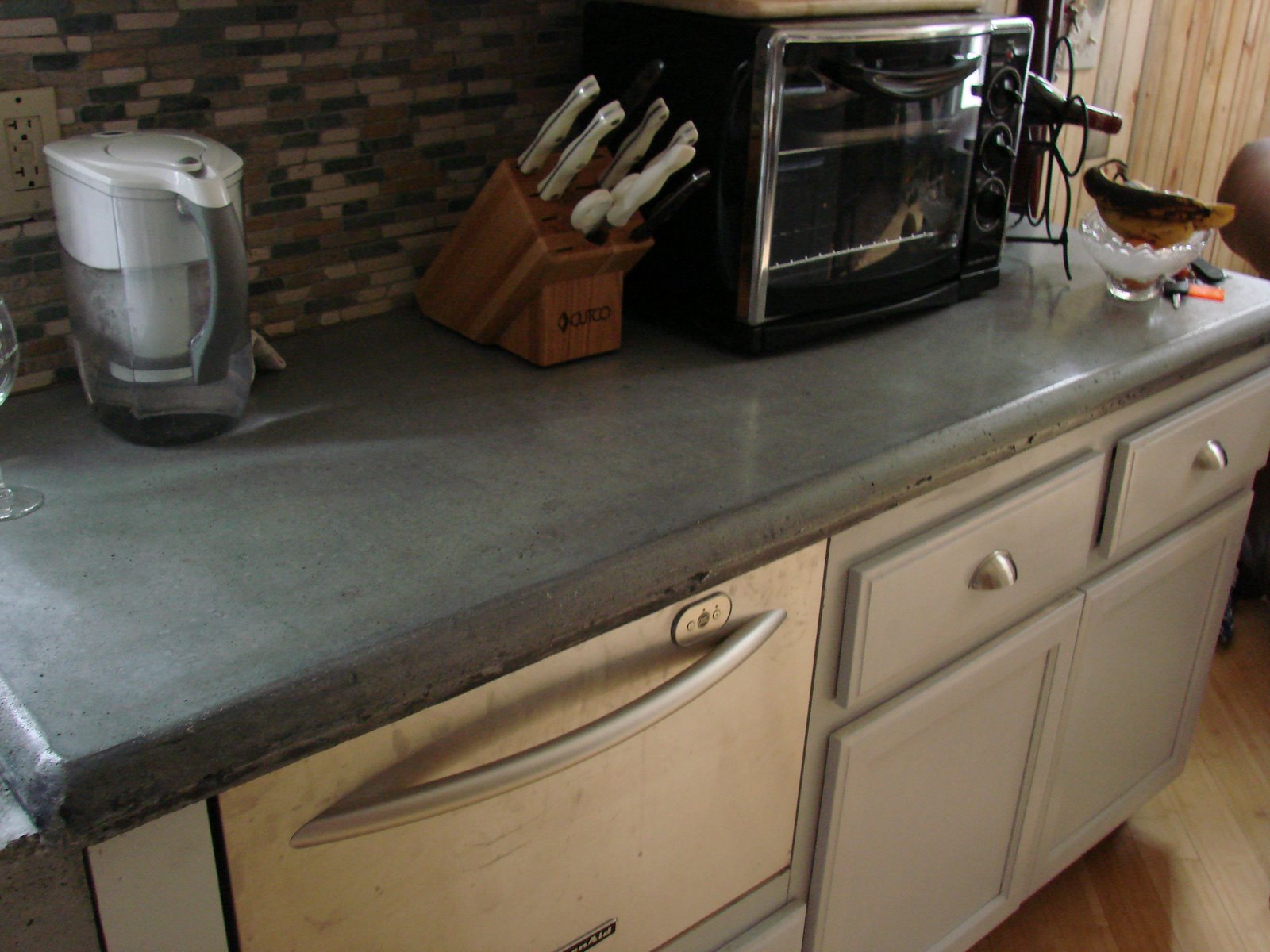 Concrete Countertops Blue Concrete Native Oak