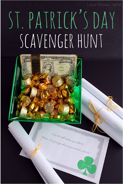 St. Patrick's Day Scavenger Hunt Activity and Free Printables by Love Grows Wild