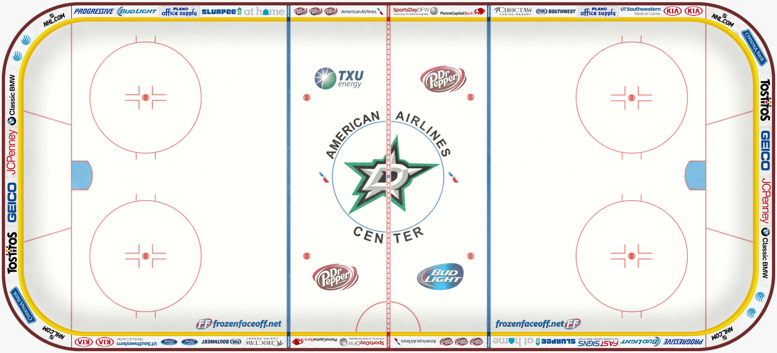 Dallas Stars 2015 Frozen Faceoff Full Rinks