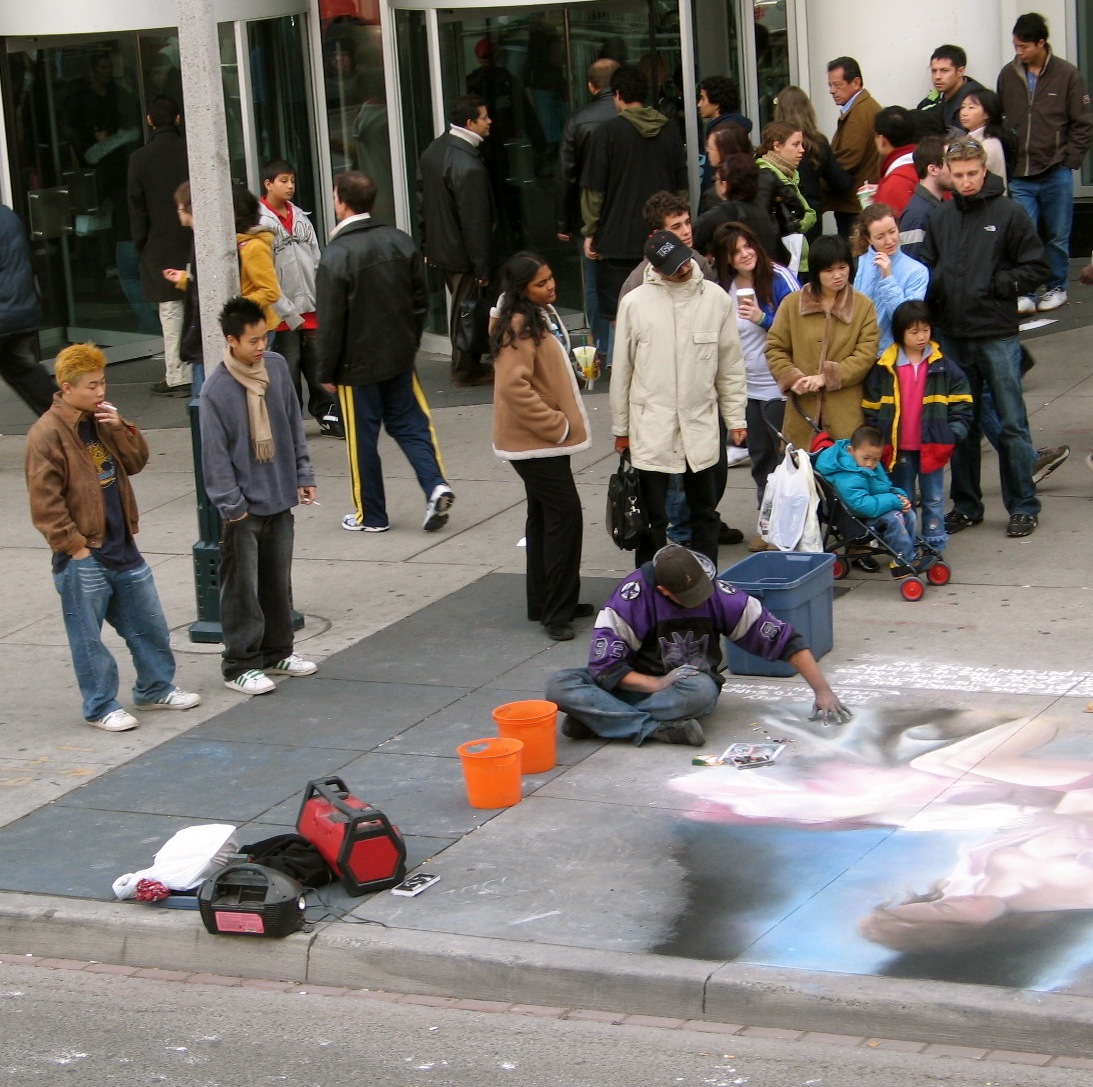 Closet Canuck Victoria International Chalk Art Festival includes 3D