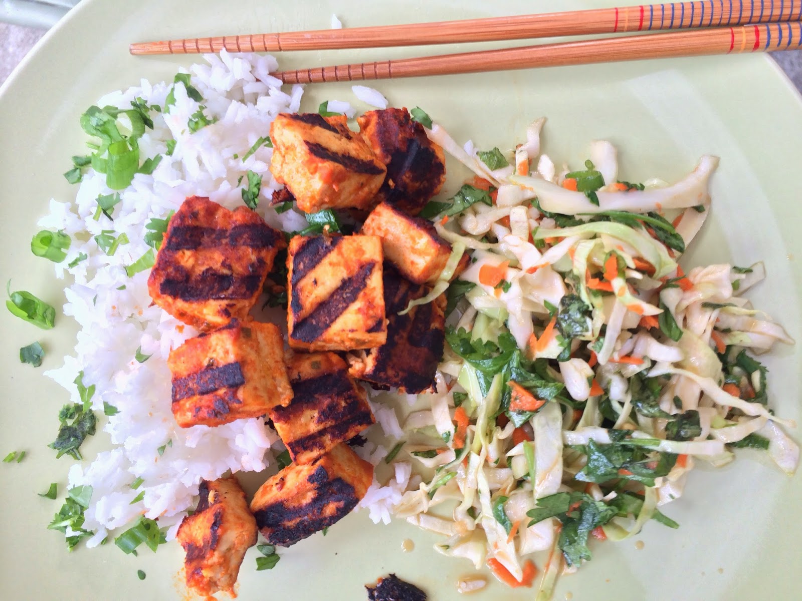 queen ketchup Spicy Sriracha Grilled Tofu