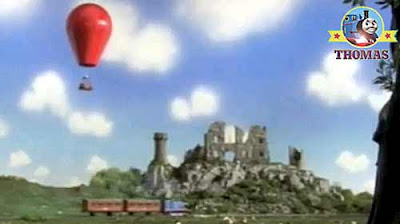 James the red tank engine air balloon Thomas the train and friends tank engine Emily's new coaches