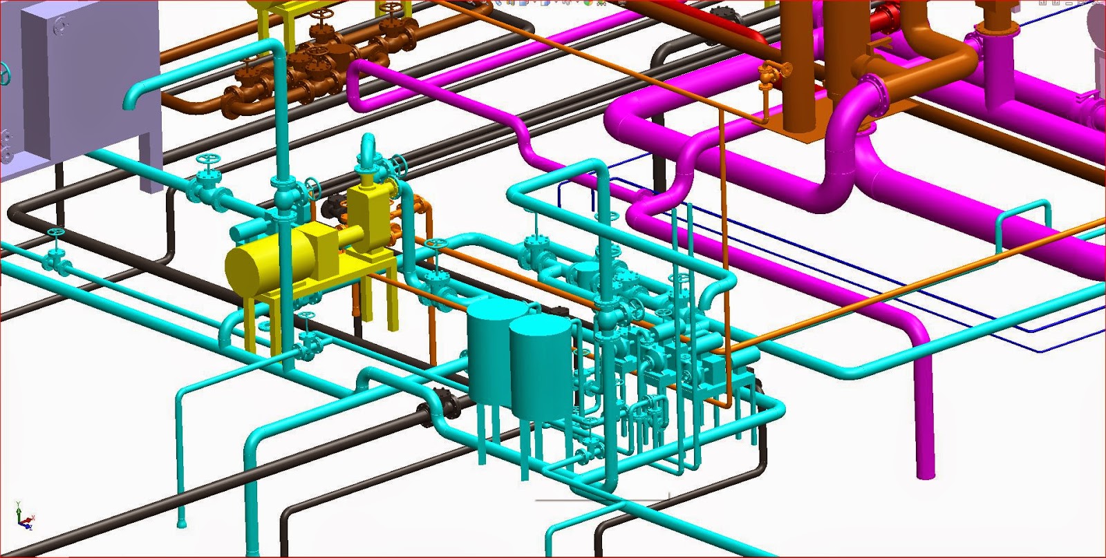 Pipeline System using Solidworks Piping