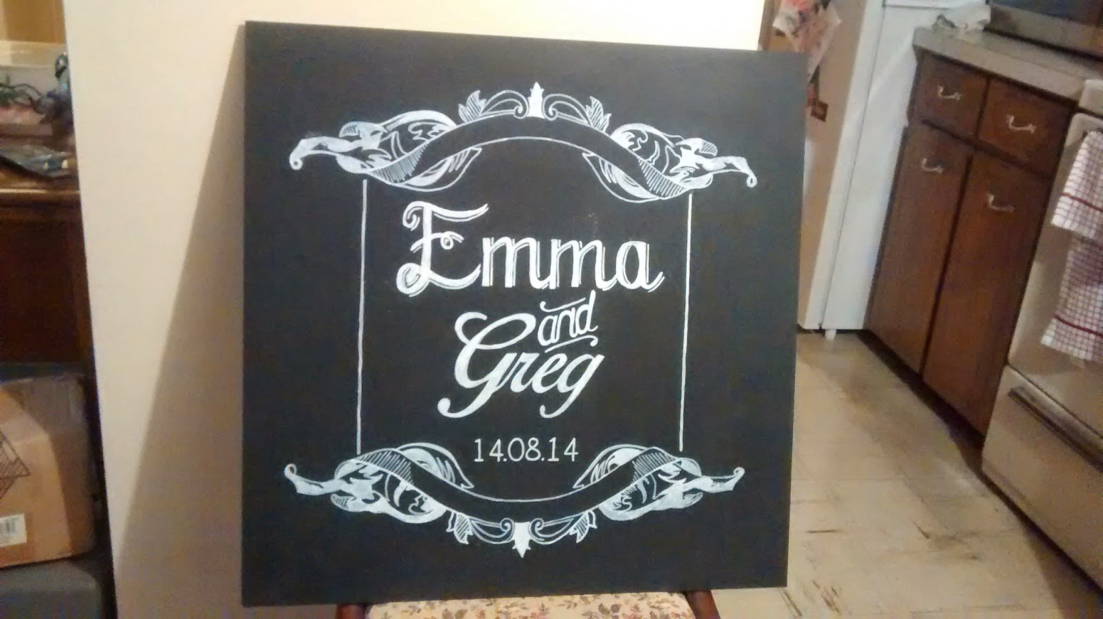 the Curvy Crafter How to make those awesome Chalkboard Signs the easy way