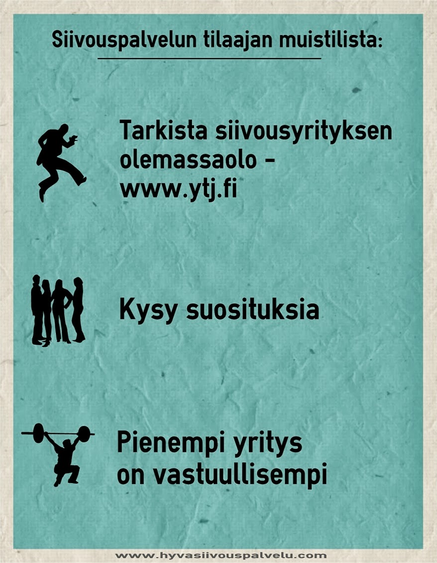 Siivousyrityksen tuntiveloitus