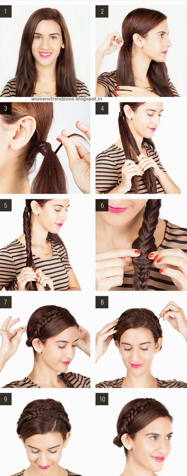 Womenstrendzone Step By Step Easy Hairstyles Instruction
