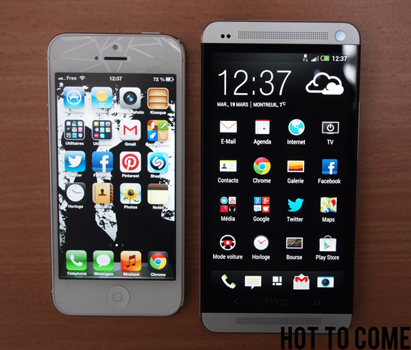 HTC One vs iPhone 5