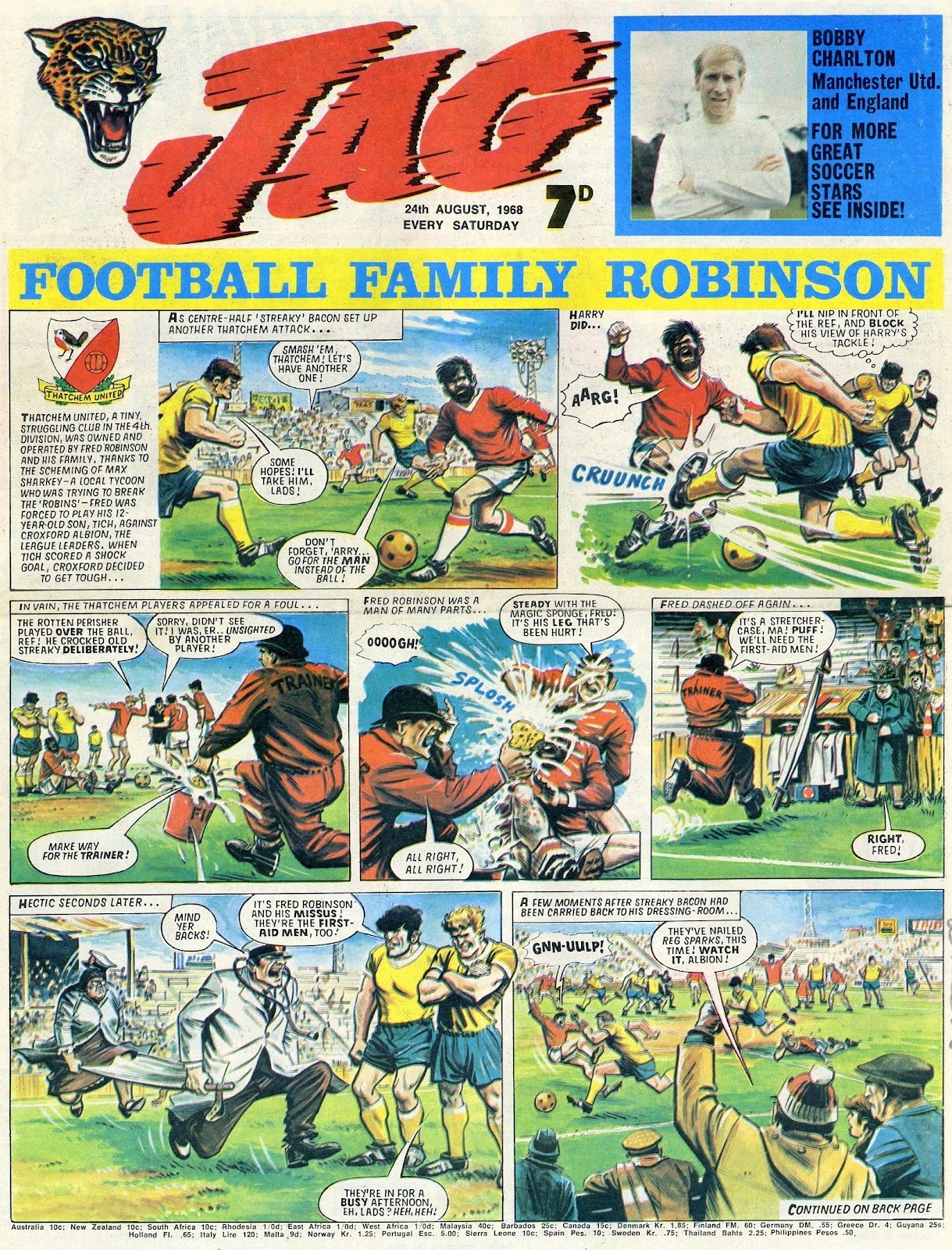 *KAZOOP !! FOOTBALL THEME IN BRITISH HUMOUR COMICS TO CELEBRATE EURO