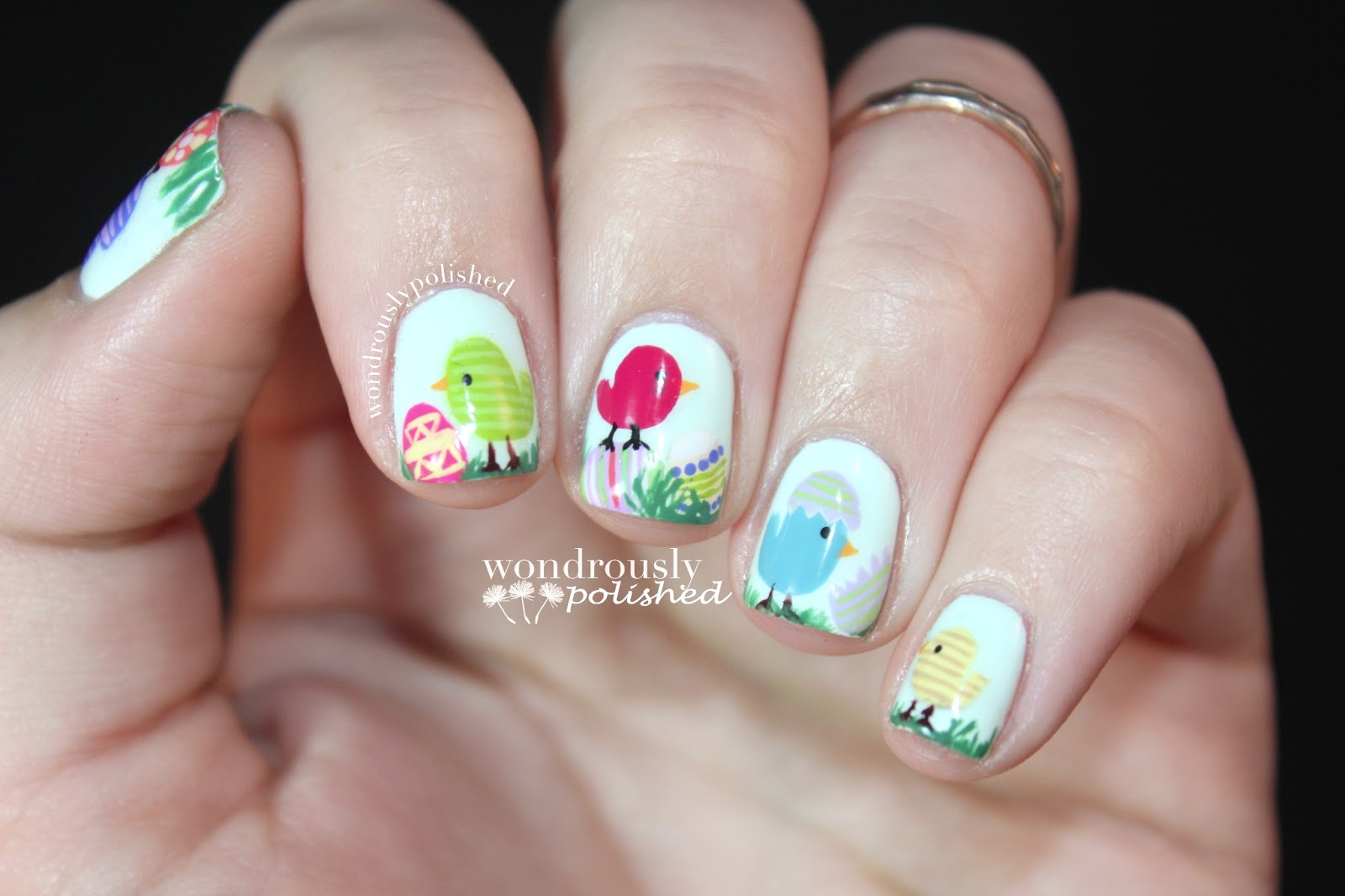 Wondrously Polished Spring/Easter Nail Art!