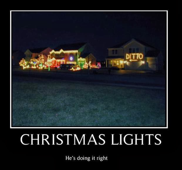 Mens Womens Humor : Funny and / or clever Christmas Lights.....