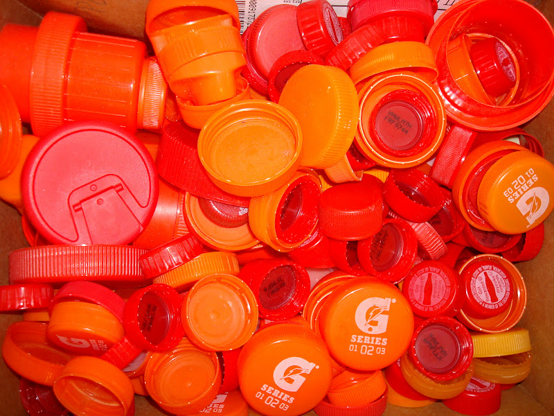 art actually: bottle cap mural.