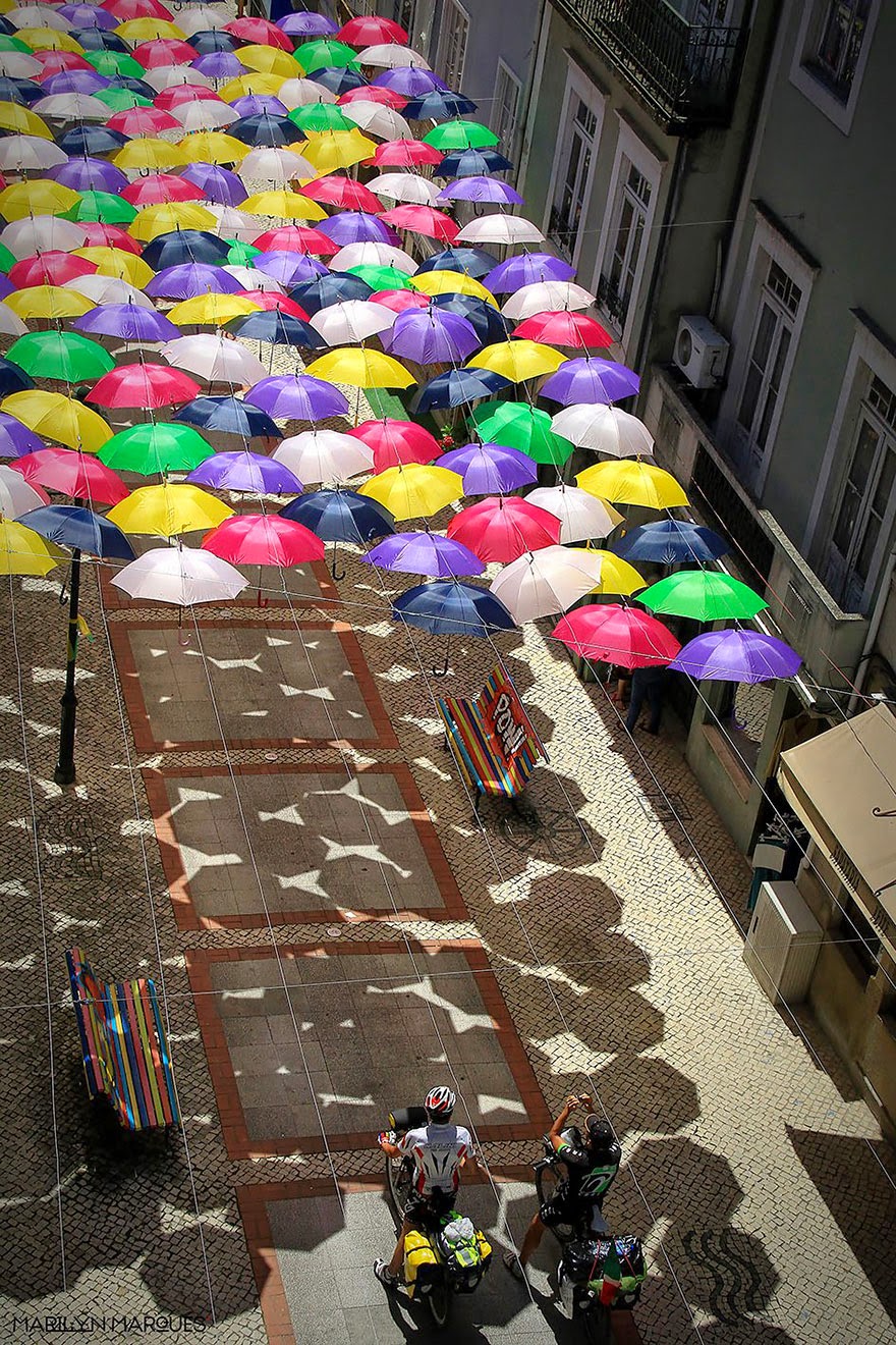 Hundreds of Umbrellas Once Again Float Above The Streets in Portugal Hundreds of Umbrellas Once Again Float Above The Streets in Portugal