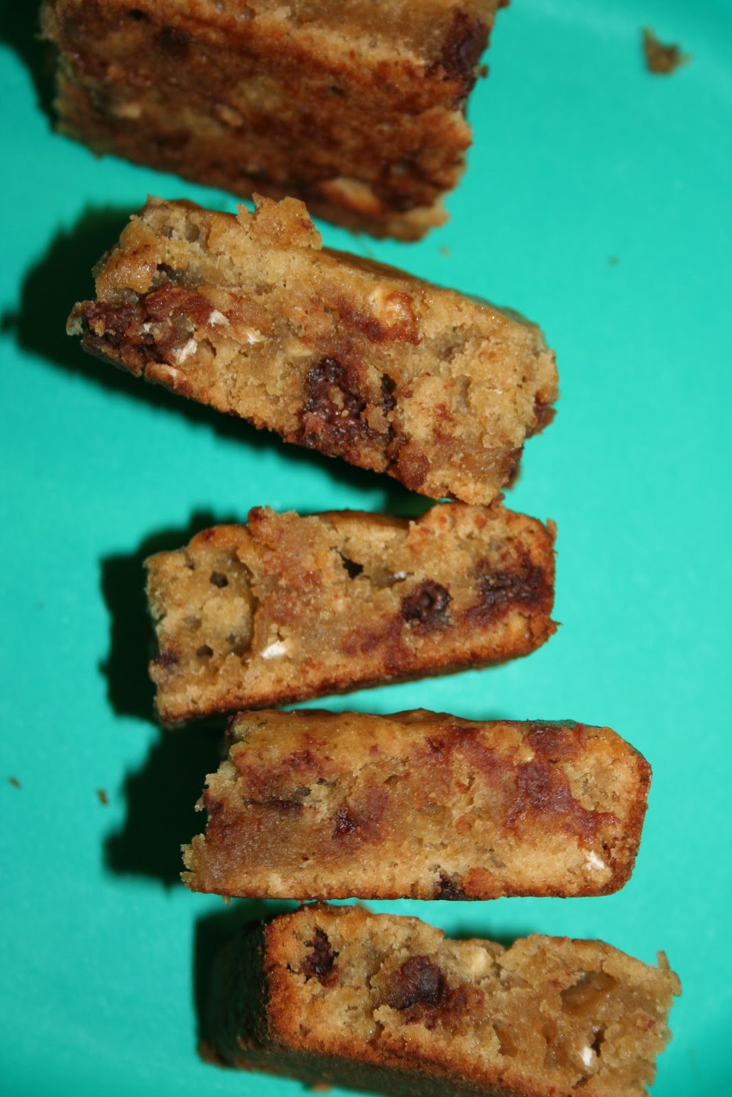 vegAnn's Kitchen Mint Chocolate Chip Cookie Bars (vegan)