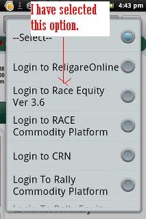 Religare Equity Login Is Not Working Android Mobile