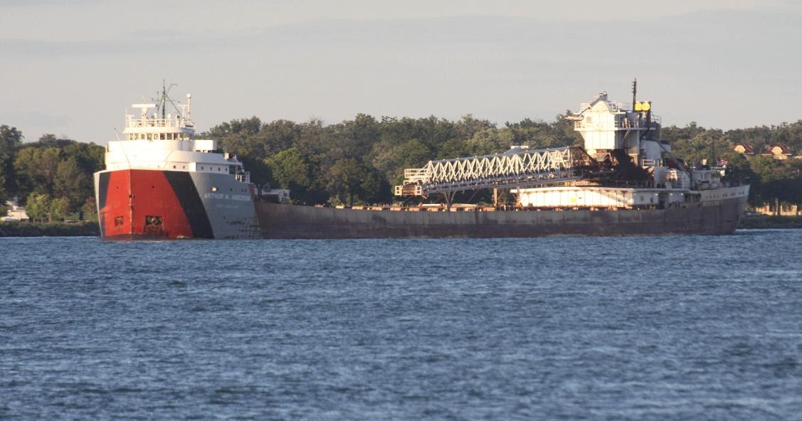 Michigan Exposures The Arthur M. Anderson Passes Detroit