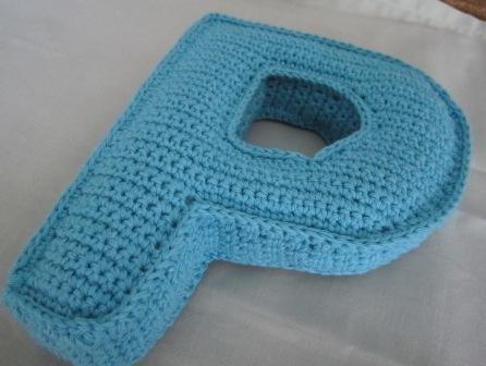 bigunki, amigurumis y ganchillo: Letra P en 3D