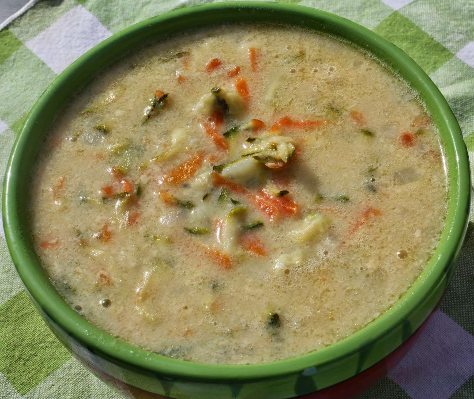 Best of Long Island and Central Florida Zucchini Carrot Soup