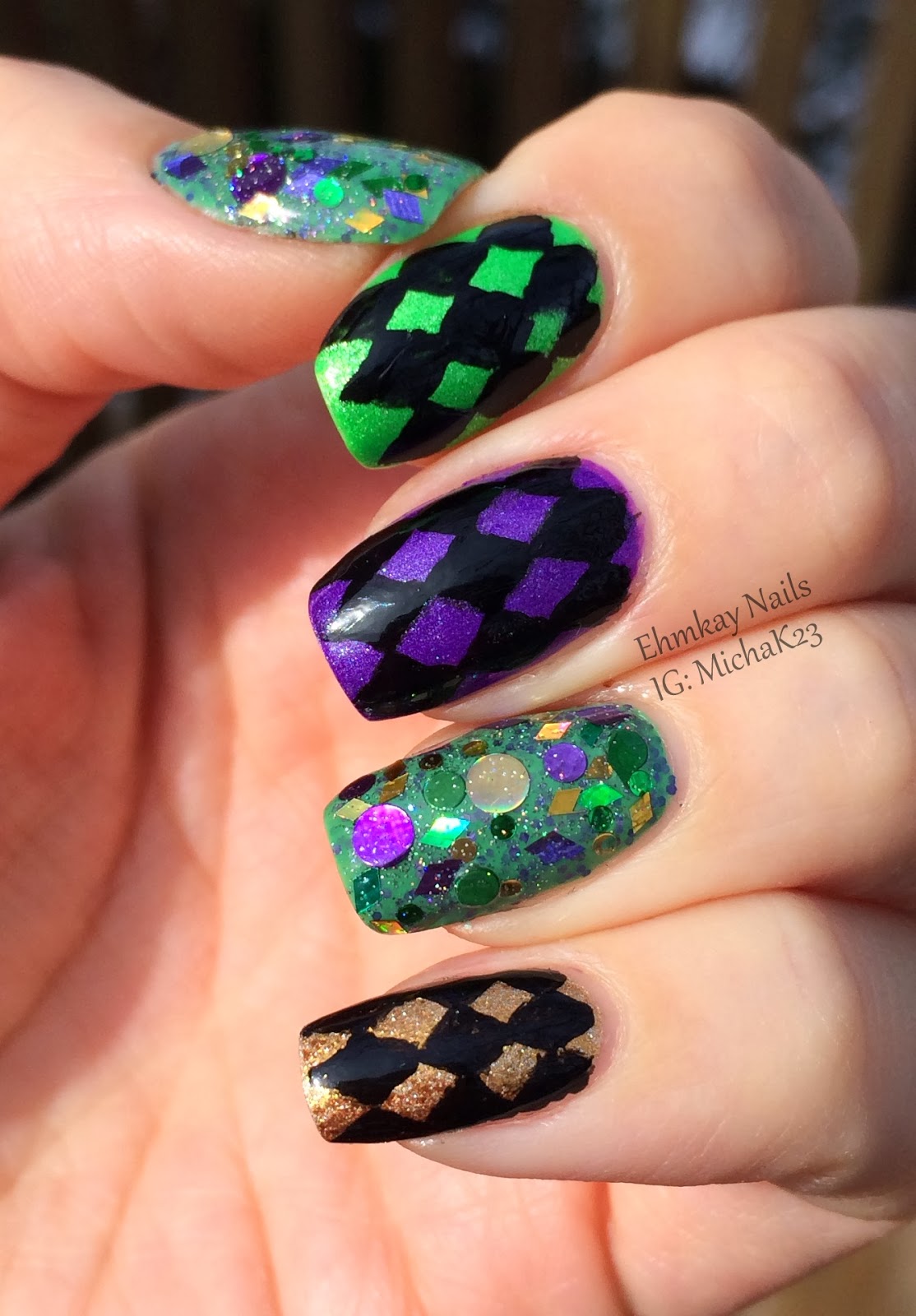 nails for mardi gras