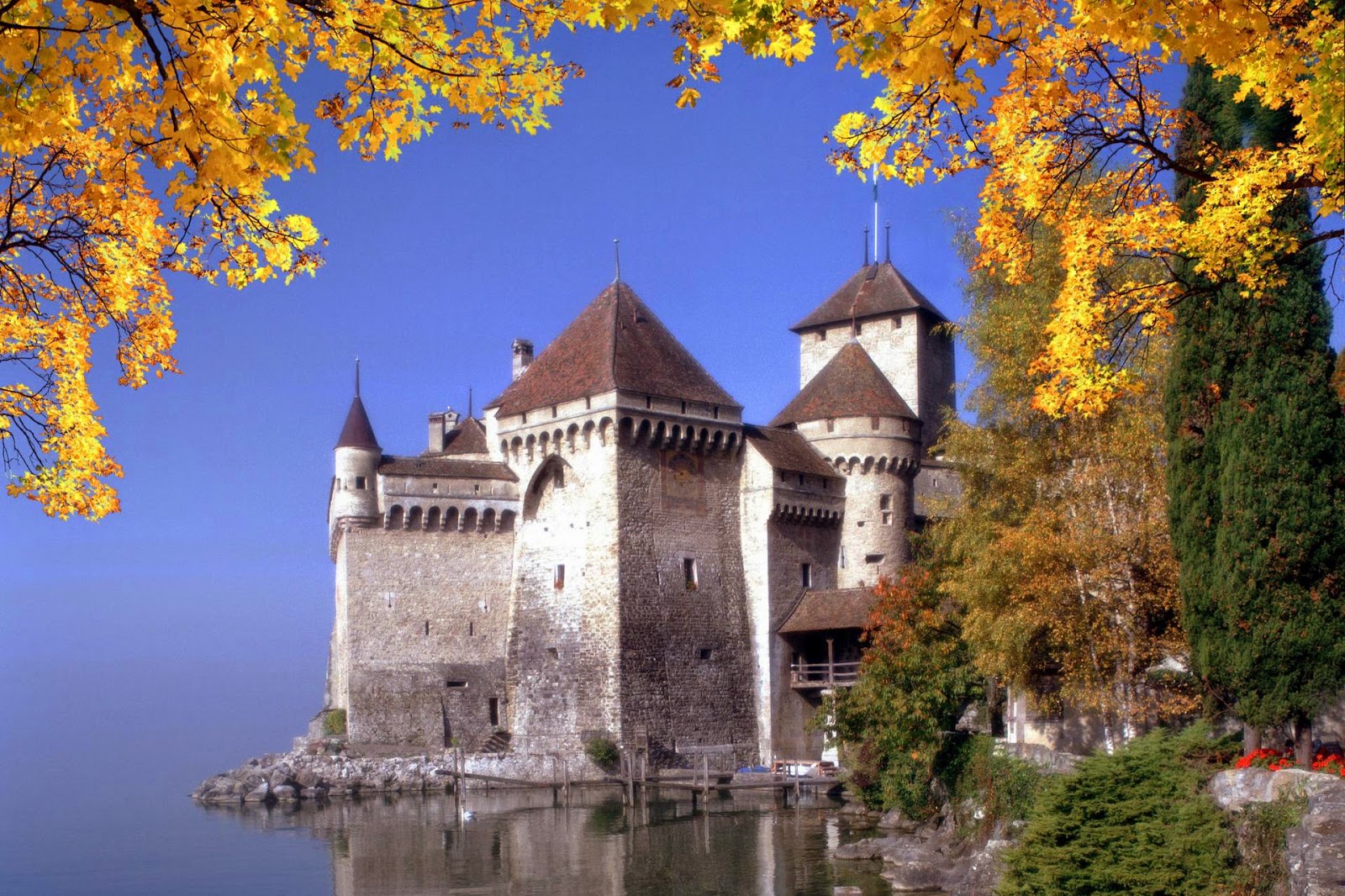 瑞士城堡风光图片素材-编号14503982-图行天下