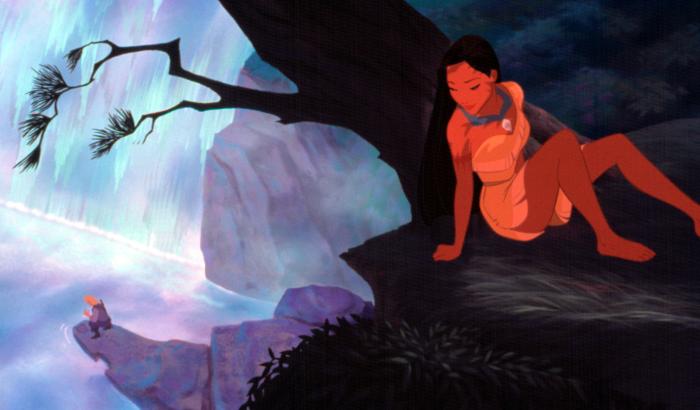 Pocahontas and Smith Pocahontas 1995 animatedfilmreviews.blogspot.com