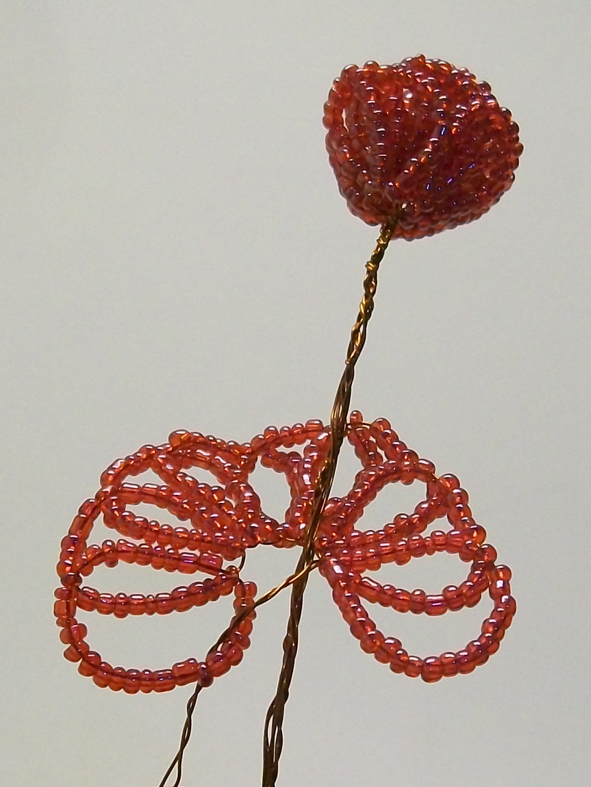 Beading for the very beginners Rose bush