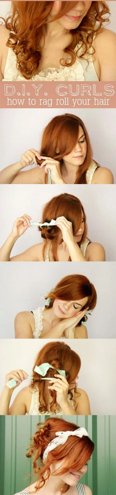 D.I.Y. CURLS: HOW TO RAG ROLL YOUR HAIR