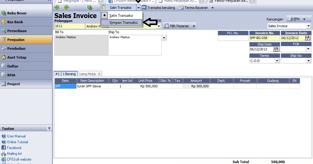 ACCURATE ACCOUNTING SOFTWARE: `Dapatkah Accurate Software Diterapkan