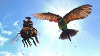 riding the giant bees