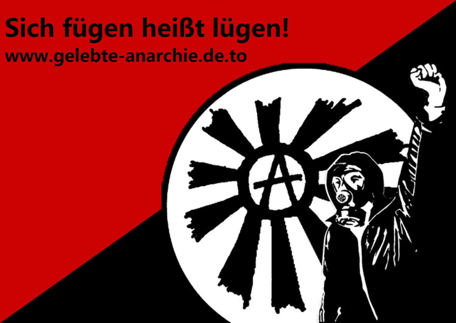★GELEBTE ANARCHIE★ 2012 mit anarchistischen Vorsätzen auf Dresdner