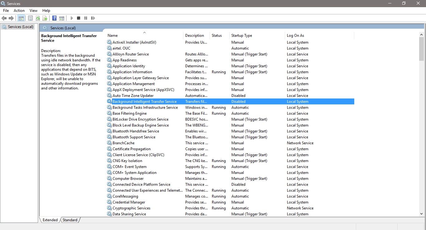 windows updates controlled by system administrator