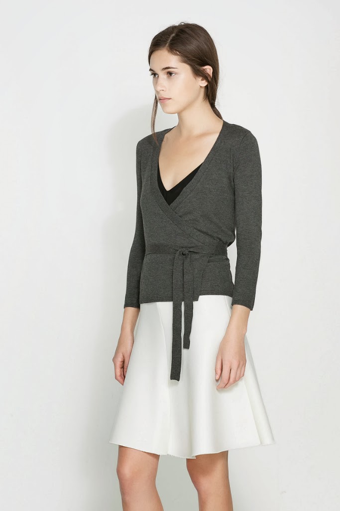 zara wrap sweater