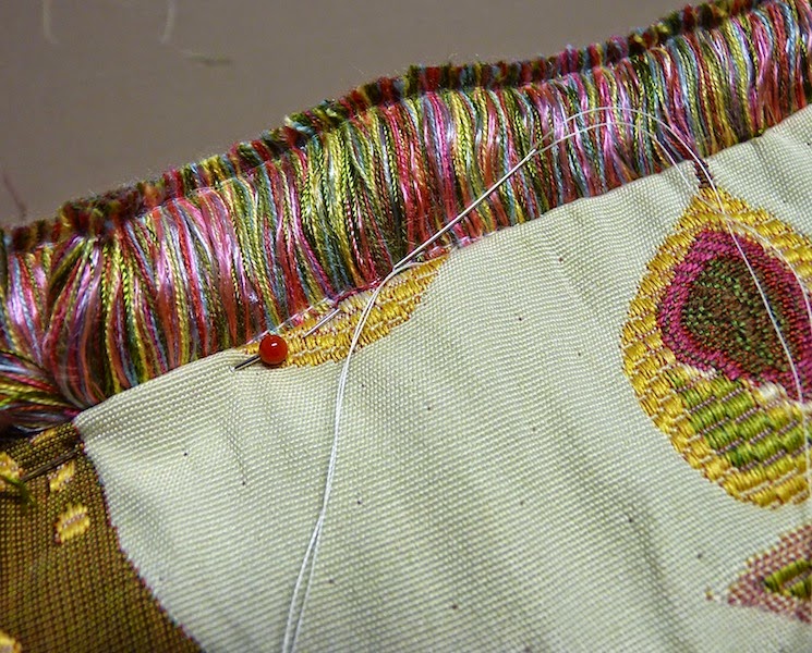 Mary Jo's Cloth Design Blog Sew A Decorator Pillow With Fringe Beauteous How To Make A Decorative Pillow With Fringe Mary Jo's Cloth Design Blog Sew A Decorator Pillow With Fringe Beauteous How To Make A Decorative Pillow With Fringe