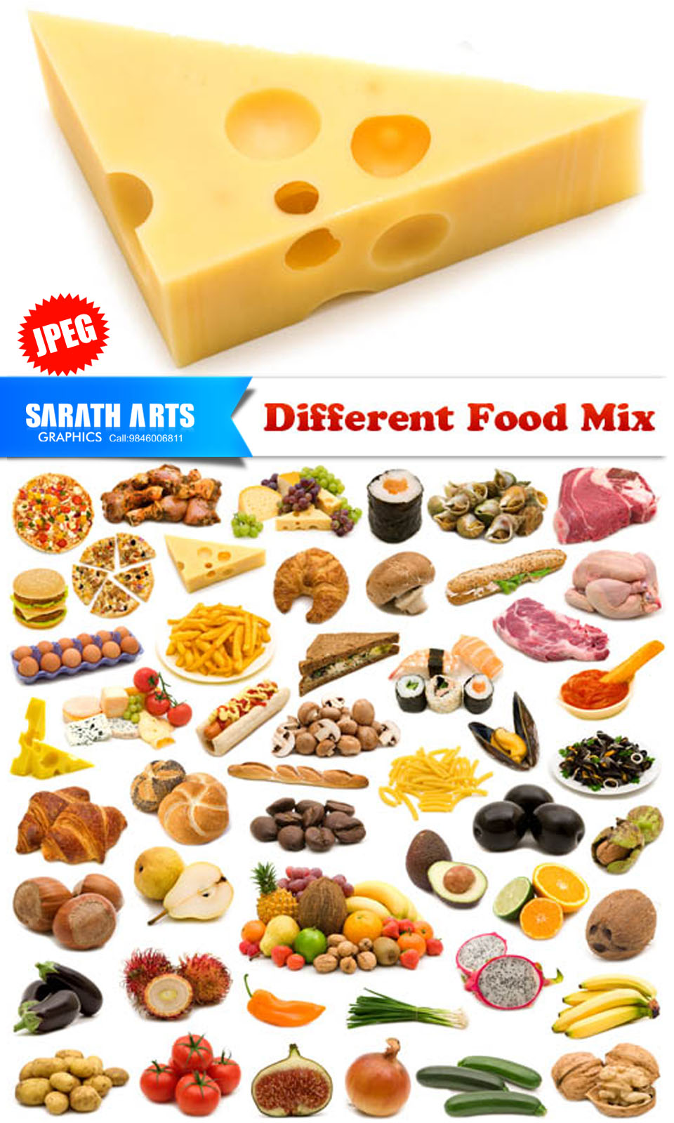 Sarath Arts Different Food Mix JPG 6000x6000 16 MB