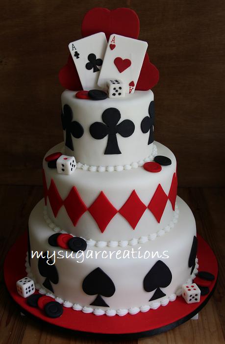 My Sugar Creations (001943746-M): Poker Card Cake