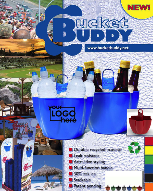 promotional products Bucket Buddy beverage cooler carrier