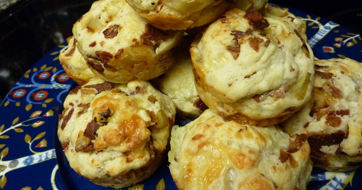 Grubbin' Pugs Bacon, Onion, and Cheese Biscuits