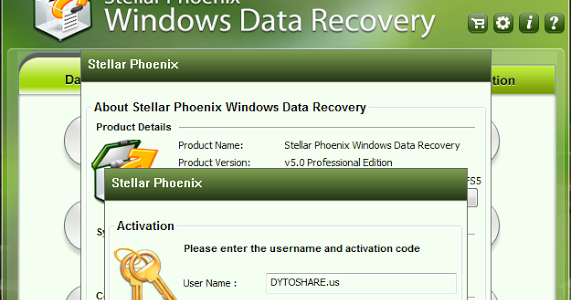 Activation Code Stellar Phoenix Windows Data Recovery