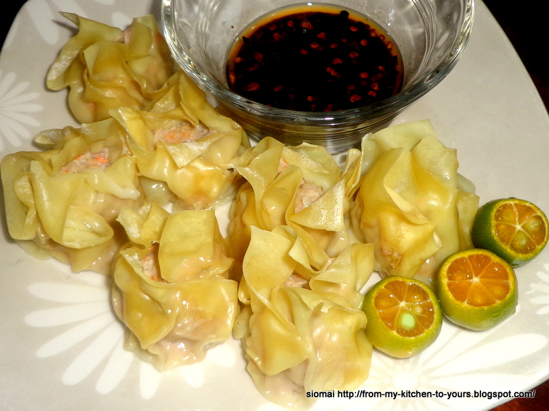 From My Kitchen To Yours Siomai with Chili Sauce