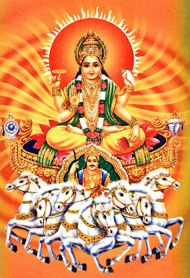Picture of Lord Surya Hindu Sun God