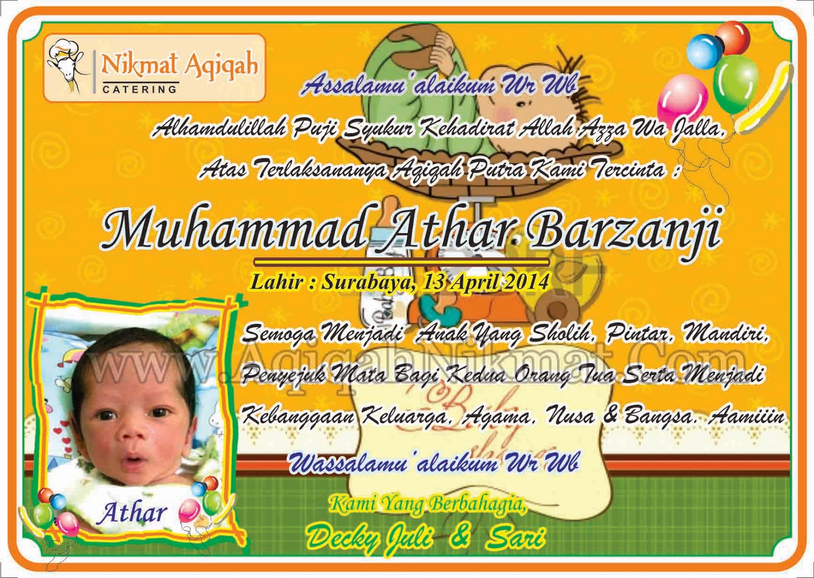 Ucapan Aqiqohan | PSD Design Ucapan Aqiqohan | PSD Design