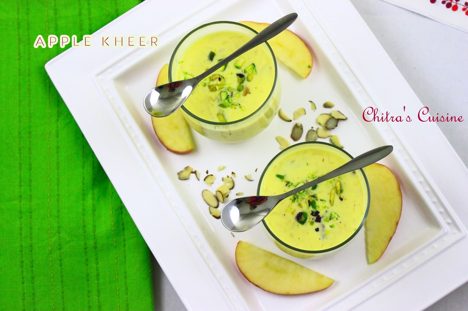Chitra's Cuisine Apple Kheer/Apple Payasam