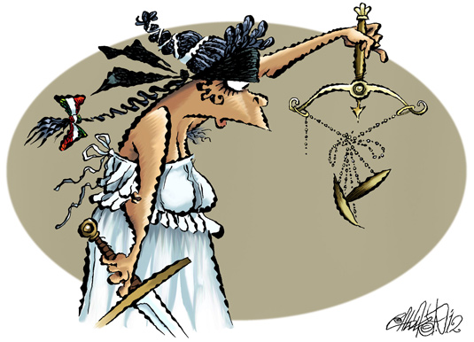 Resultado de imagen de justicia caricatura