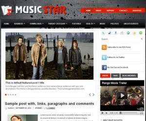 MusicStar Blogger Template