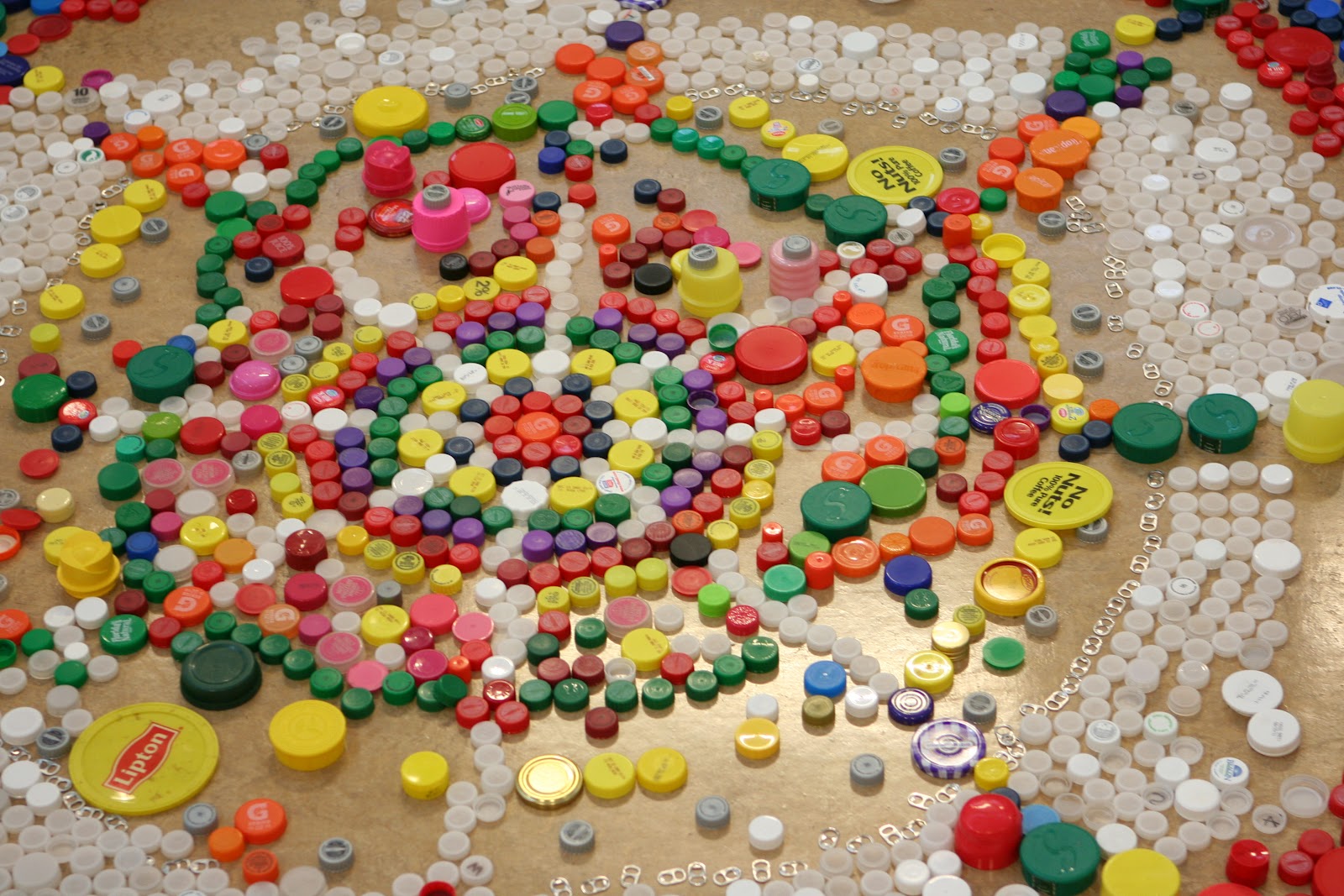 Art Project Girl 26 Steps to Creating A Bottle Cap Installation