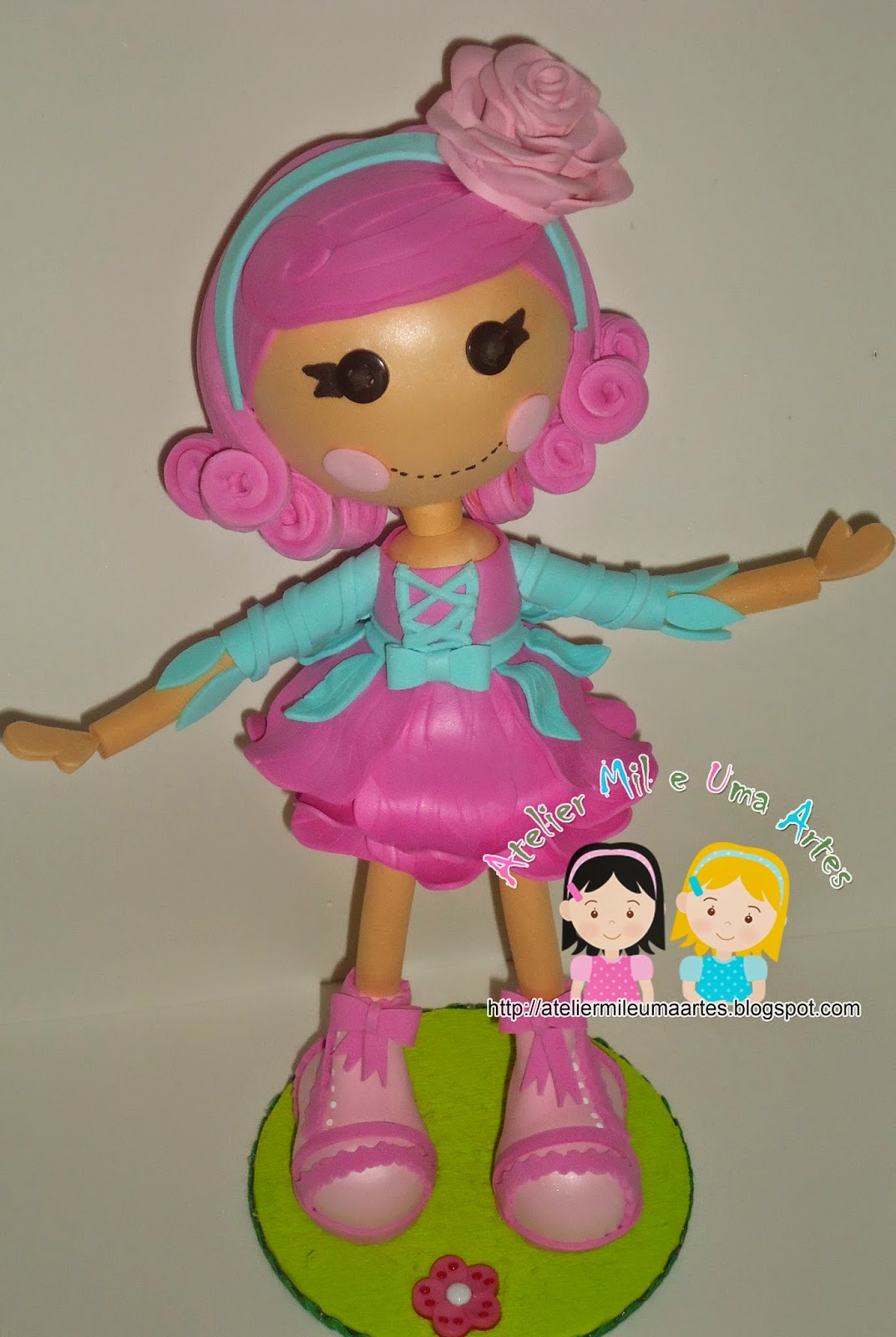 Atelier Mil e Uma Artes LALALOOPSY EM E.V.A. 3 D JEWEL SPARKLES E