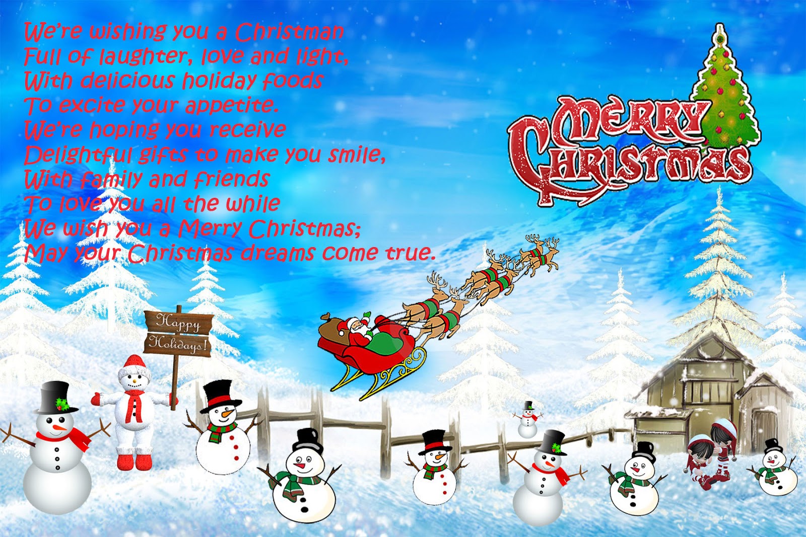 Fire Wolves: Christmas Card