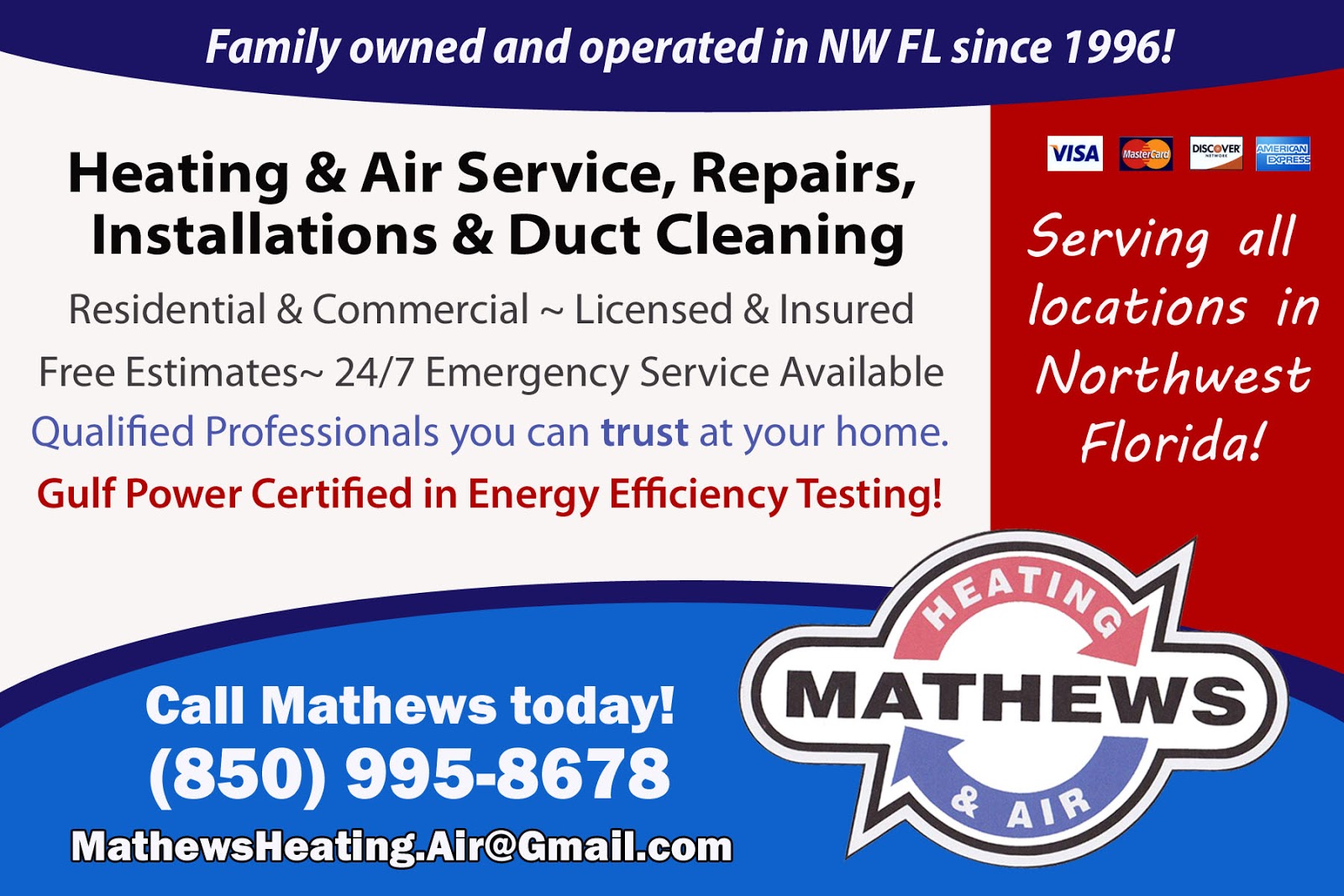 Love to Live in Pensacola, Florida Mathews Heating & Air in Pensacola, FL