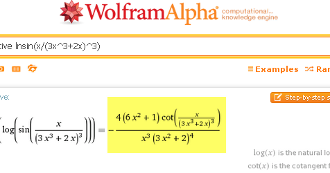 derivative wolframalpha